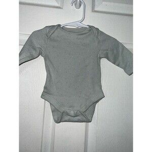 Primark Baby Girl Light Green Long Sleeve Onesie